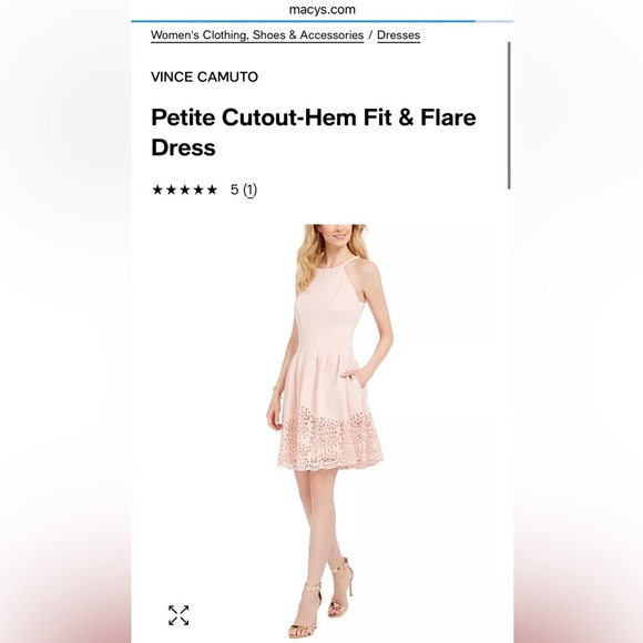 Vince Camuto Fit and Flare Dress- Worn Once - Picture 2 of 3